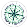 Adamsville Tennessee 2-Inch Vinyl Decal Sticker Latitude Longitude Compass Design view 1