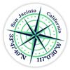 San Jacinto California 2-Inch Vinyl Decal Sticker Latitude Longitude Compass Design view 1