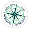 Cedar Hills Utah 2-Inch Vinyl Decal Sticker Latitude Longitude Compass Design view 1