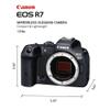 Canon EOS R7 Mirrorless Camera (Body Only), Hybrid Camera, 32.5 Megapixel (APS-C) CMOS Sensor, 4K Video, for Sports, Action, Content Creators, Vlogging Camera, Black view 2