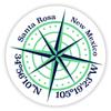 Santa Rosa New Mexico 2-Inch Vinyl Decal Sticker Latitude Longitude Compass Design view 1