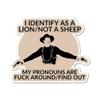 3.25" FAFO Freedom Patriot Lion Not Sheep F Around and Find Out American USA Western Second Amendment Laminated Laptop Sticker Decal view 1