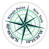 Kings Point New York 2-Inch Vinyl Decal Sticker Latitude Longitude Compass Design view 1