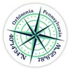 Orbisonia Pennsylvania 2-Inch Vinyl Decal Sticker Latitude Longitude Compass Design view 1