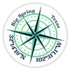 Big Spring Texas 2-Inch Vinyl Decal Sticker Latitude Longitude Compass Design view 1