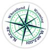 Wheatland Wyoming 2-Inch Vinyl Decal Sticker Latitude Longitude Compass Design view 1