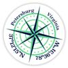 Petersburg Virginia 2-Inch Vinyl Decal Sticker Latitude Longitude Compass Design view 1