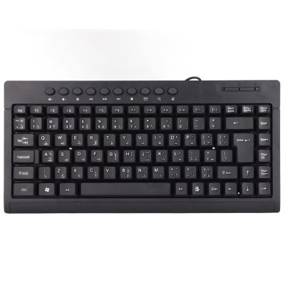 ASHATA 95 Keys Wired Mechanical Gaming Keyboard 60 Percent, Compact Mini Keyboard for Home Office Desktop Computer Laptop, Hot Swappable, Plug and Play, Black(Arabic)