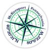 McKeesport Pennsylvania 2-Inch Vinyl Decal Sticker Latitude Longitude Compass Design view 1