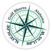 Gulf Shores Alabama 2-Inch Vinyl Decal Sticker Latitude Longitude Compass Design view 1