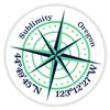 Sublimity Oregon 2-Inch Vinyl Decal Sticker Latitude Longitude Compass Design view 1