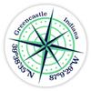 Greencastle Indiana 2-Inch Vinyl Decal Sticker Latitude Longitude Compass Design view 1