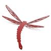 Giant Metal Dragonfly Wall Art Decor 15 to 24 Inches Wide (11" Tall, Red) view 2