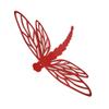 Giant Metal Dragonfly Wall Art Decor 15 to 24 Inches Wide (11" Tall, Red) view 3