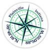 Plainville Indiana 2-Inch Vinyl Decal Sticker Latitude Longitude Compass Design view 1