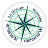 La Grange Wyoming 2-Inch Vinyl Decal Sticker Latitude Longitude Compass Design view 1