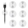 Shintop Cable Clips, 6 Pack White Cord Holder Cable Management Wire Organizer for Organizing Desk Nightstand Car Phone Charger view 1