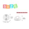 Shintop Cable Clips, 6 Pack White Cord Holder Cable Management Wire Organizer for Organizing Desk Nightstand Car Phone Charger view 2