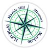 Marble Hill Missouri 2-Inch Vinyl Decal Sticker Latitude Longitude Compass Design view 1