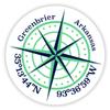 Greenbrier Arkansas 2-Inch Vinyl Decal Sticker Latitude Longitude Compass Design view 1