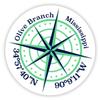 Olive Branch Mississippi 2-Inch Vinyl Decal Sticker Latitude Longitude Compass Design view 1