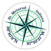 St. Meinrad Indiana 2-Inch Vinyl Decal Sticker Latitude Longitude Compass Design view 1
