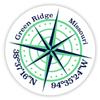 Green Ridge Missouri 2-Inch Vinyl Decal Sticker Latitude Longitude Compass Design view 1