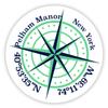 Pelham Manor New York 2-Inch Vinyl Decal Sticker Latitude Longitude Compass Design view 1