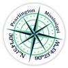 Pearlington Mississippi 2-Inch Vinyl Decal Sticker Latitude Longitude Compass Design view 1