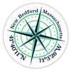 New Bedford Massachusetts 2-Inch Vinyl Decal Sticker Latitude Longitude Compass Design view 1