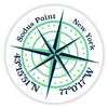Sodus Point New York 2-Inch Vinyl Decal Sticker Latitude Longitude Compass Design view 1