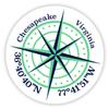 Chesapeake Virginia 2-Inch Vinyl Decal Sticker Latitude Longitude Compass Design view 1