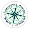 Morgantown Mississippi 2-Inch Vinyl Decal Sticker Latitude Longitude Compass Design view 1