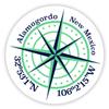 Alamogordo New Mexico 2-Inch Vinyl Decal Sticker Latitude Longitude Compass Design view 1