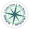 Cedar Crest New Mexico 2-Inch Vinyl Decal Sticker Latitude Longitude Compass Design view 1
