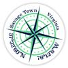 Savage Town Virginia 2-Inch Vinyl Decal Sticker Latitude Longitude Compass Design view 1