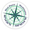 West Pasco Washington 2-Inch Vinyl Decal Sticker Latitude Longitude Compass Design view 1