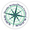 Hemby Bridge North Carolina 2-Inch Vinyl Decal Sticker Latitude Longitude Compass Design view 1