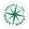 Webberville Texas 2-Inch Vinyl Decal Sticker Latitude Longitude Compass Design view 1