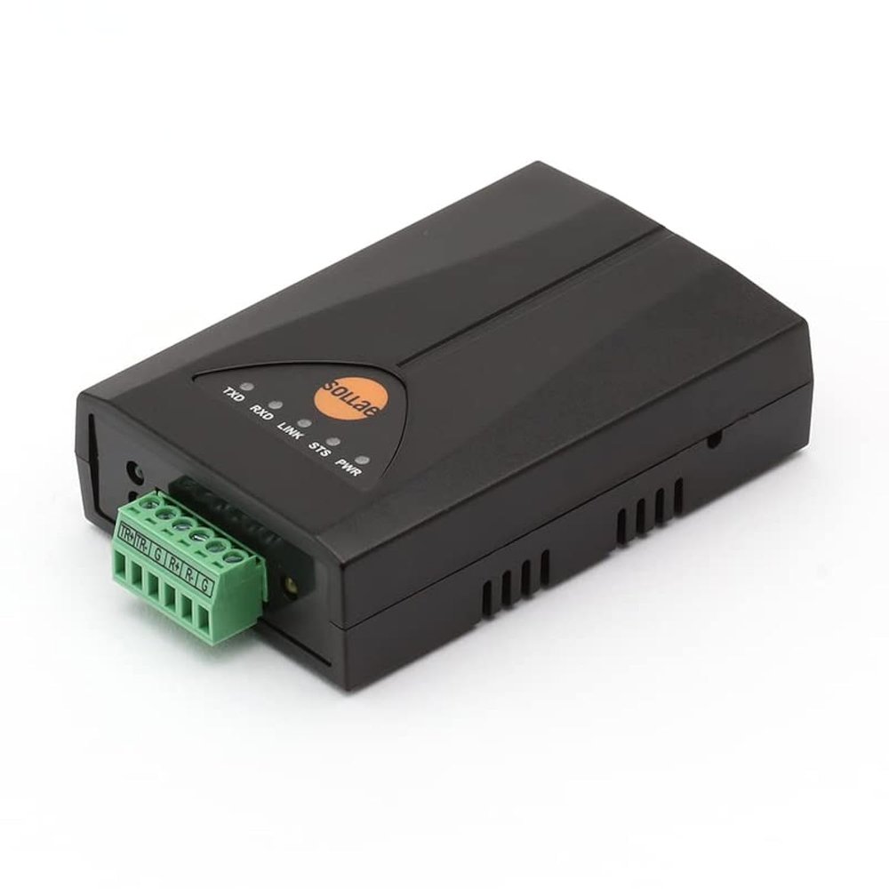 SOLLAE SYSTEMS Industrial Serial to Ethernet Converter, RS422/RS485, TCP, UDP, Device Server, CSE-H55N2