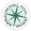 High Bridge Kentucky 2-Inch Vinyl Decal Sticker Latitude Longitude Compass Design view 1