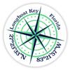 Longboat Key Florida 2-Inch Vinyl Decal Sticker Latitude Longitude Compass Design view 1