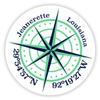 Jeanerette Louisiana 2-Inch Vinyl Decal Sticker Latitude Longitude Compass Design view 1