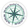 McKees Rocks Pennsylvania 2-Inch Vinyl Decal Sticker Latitude Longitude Compass Design view 1