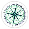 Garden City South Carolina 2-Inch Vinyl Decal Sticker Latitude Longitude Compass Design view 1