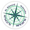 St. Edward Nebraska 2-Inch Vinyl Decal Sticker Latitude Longitude Compass Design view 1
