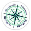 Shorewood Wisconsin 2-Inch Vinyl Decal Sticker Latitude Longitude Compass Design view 1