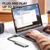 M.2 Enclosure ['Tough Guy' Quality], Solid Aluminium Alloy Case for B-Key SATA SSD, SETMSPACE Screw Fixed M.2 SSD Enclosure with USB C/A Cable, External M.2 Enclosure for 2230/2242/2260/2280-Silver view 2