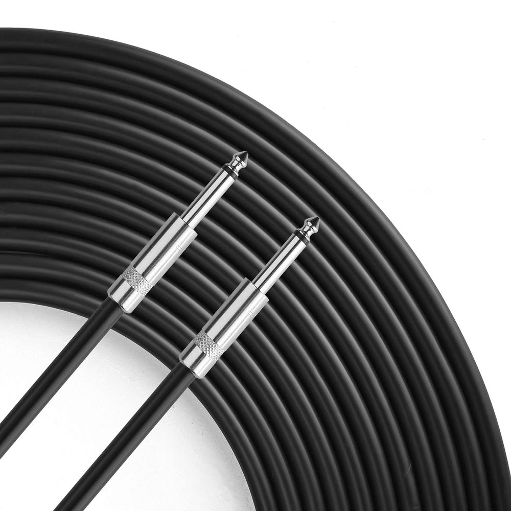 Yoico Pro 200 Feet 12AWG 1/4" to 1/4" Speaker Cable - 200ft 12 Gauge Speaker Wire Cord for Audio Amplifier - Single