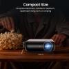 HAPPRUN Native 1080P Bluetooth Mini Projector, Full HD Portable Outdoor Movie Projector with Built-in Speaker, Compatible with Smartphone, HDMI, USB, AV, Fire Stick, PS5 for Home, Bedroom, Outdoor Use view 3